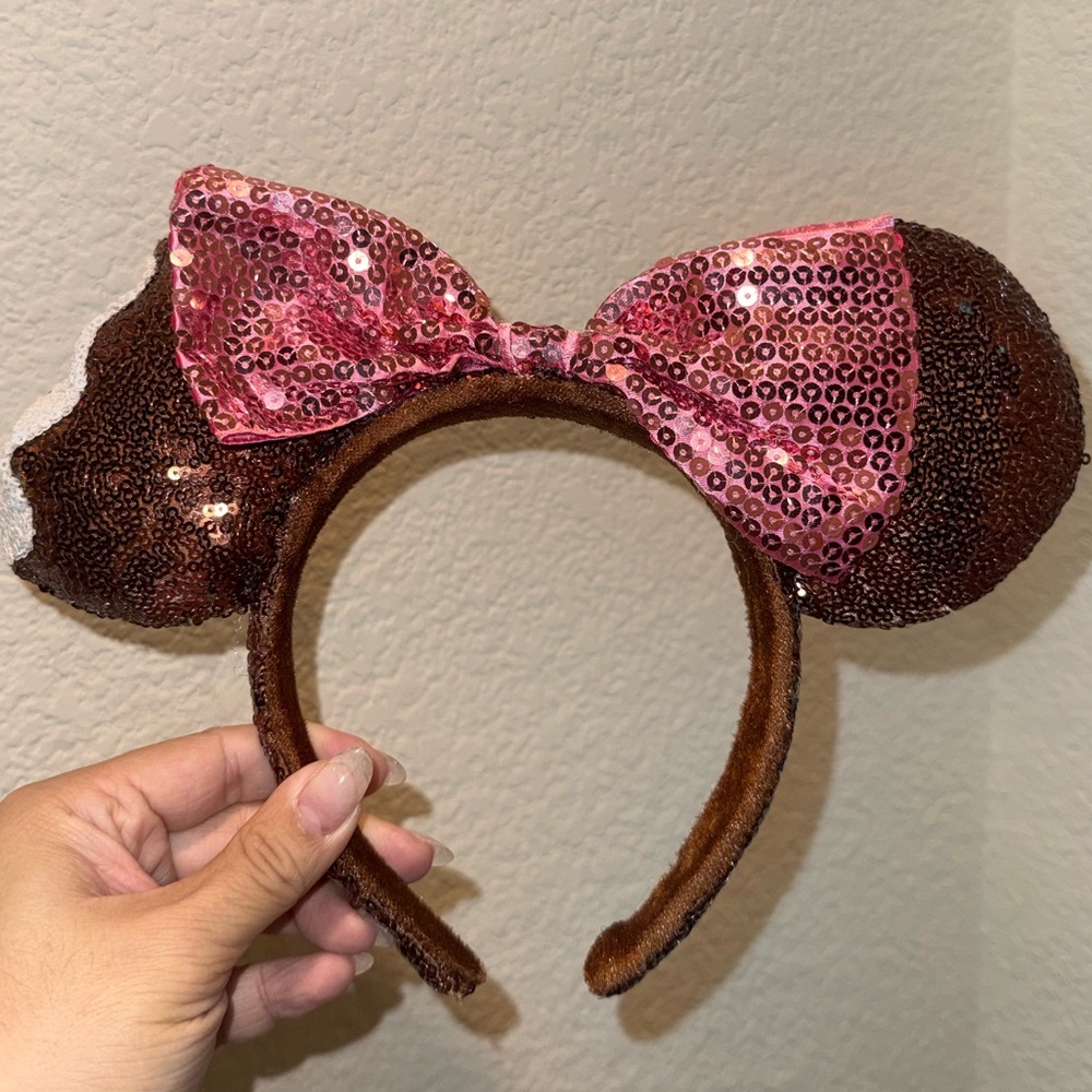 Sequin Minnie Mouse Ice Cream Ears Headband